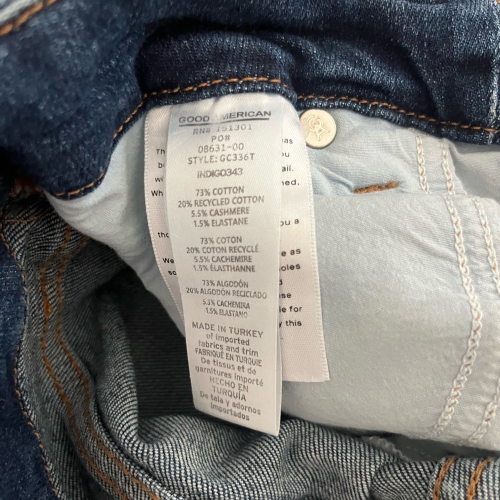 Good American High Rise Blue Jeans - Picture 7 of 9